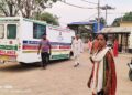 Family members of the Hindu woman outside the hospital (Image: Organiser)