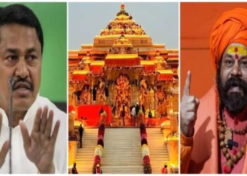 Maharashtra Congress chief Nana Patole (Left), Ayodhya Ram Mandir, Hanumangarhi Mandir pujari Mahant Raju Das (Right)