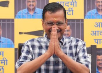 Out on interim bail, the Chief Minister of Delhi, Arvind Kejriwal (Image Source: PTI)