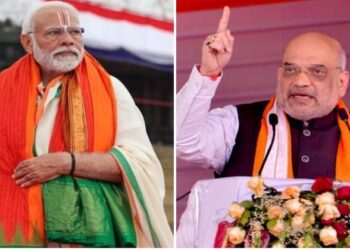 Prime Minister Narendra Modi (Left) and Union Home Minister Amit Shah (Right)