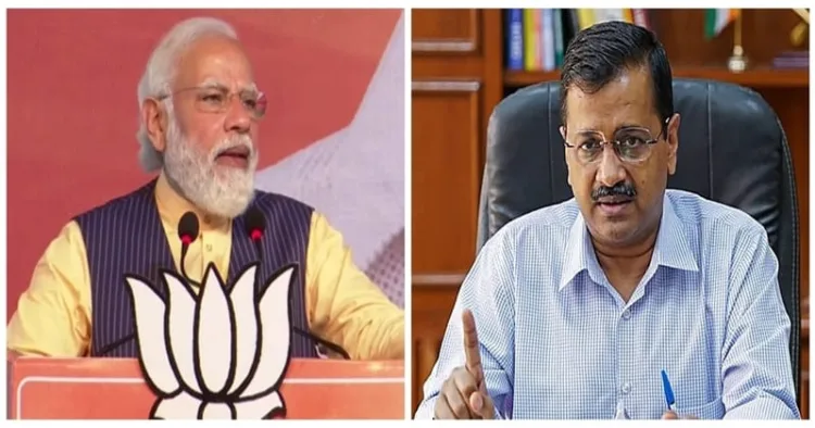 Prime Minister Narendra Modi (Left) and Delhi Chief Minister Arvind Kejriwal (Right)