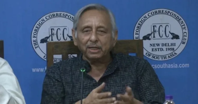 Congress leader Mani Shankar Aiyar