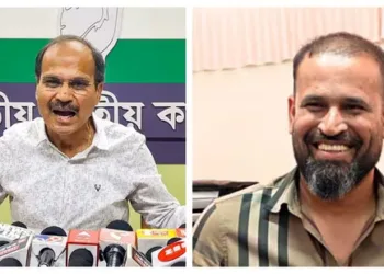 Adhir Ranjan Chowdhury and Yusuf Pathan (Image Source: HT)