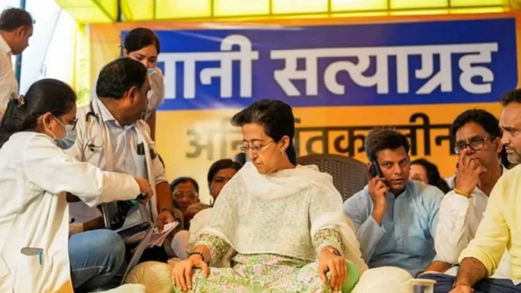 Water Minister and senior Aam Aadmi Party (AAP) leader Atishi Marlena (Image Source: Jansatta)