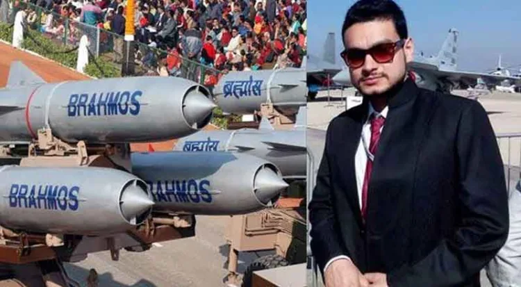 Left: BrahMos Missile, Right: Nishant Kumar Agarwal