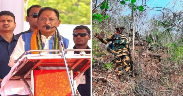 Chhattisgarh CM Vishnu Deo Sai lauds the security forces for carrying out successful operation against the Maoists