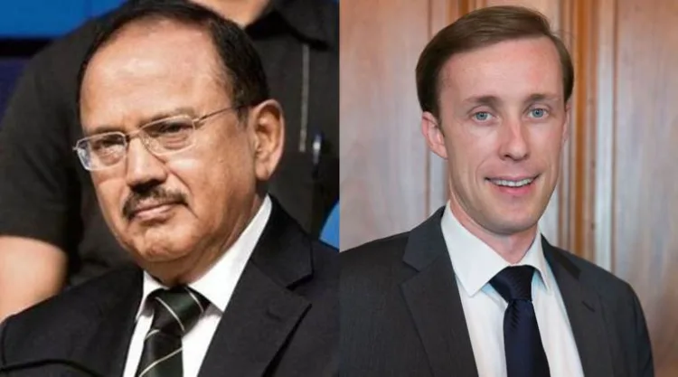 Left: Indian NSA Ajit Doval, Right: US NSA Jake Sullivan