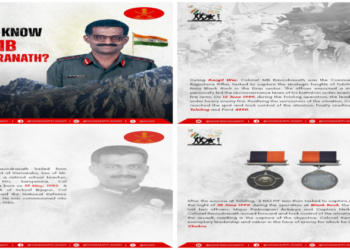 25 Years of Kargil Vijay
KVD Rajat Jayanti 
Col M B Ravindranath 
Rajputana Rifles (Image Source ADGP  X)