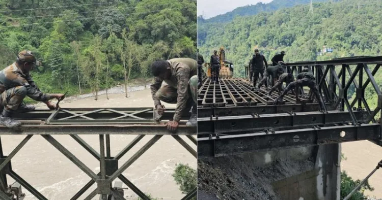 Indian Army construct bridge in record time