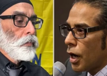 (Left) Pro-Khalistani terrorist Gurpatwant Singh Pannun (Right) Nikhil Gupta