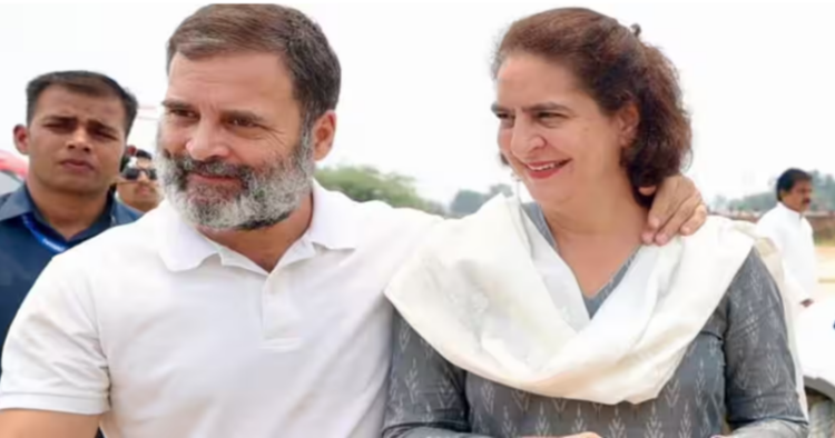 Rahul Gandhi with sister Priyanka