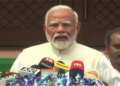 PM Narendra Modi addressing the media