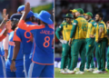 (Left) Indian Cricket Team (Right) South African Cricket Team (File Image )