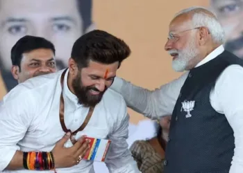 Chirag Paswan with Prime Minister Narendra Modi