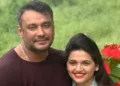 Kannada actor Darshan Thoogudeepa and his wife, Pavithra Gowda