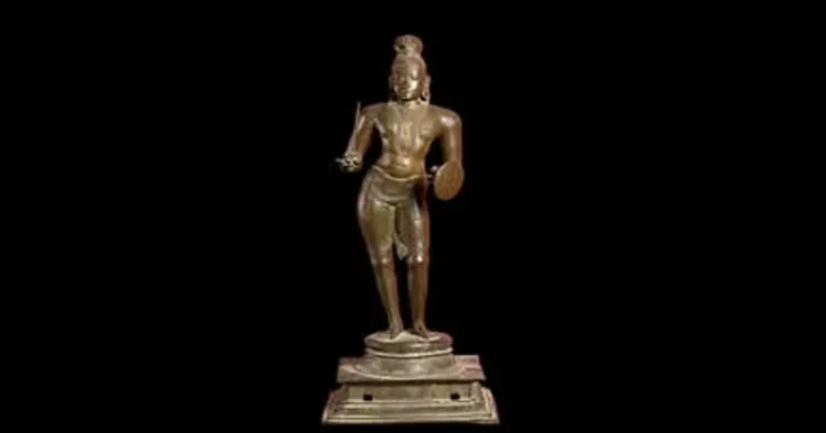 Saint Thirumangai Alvar Bronze Idol (Source: Oxford Museum)