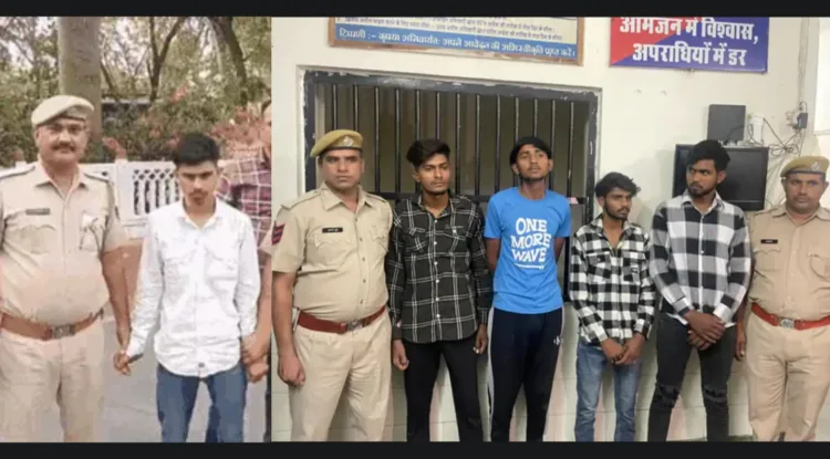 Prime accused Irfan (left) and the other arrested accused (Image Source: Dainik Bhaskar)