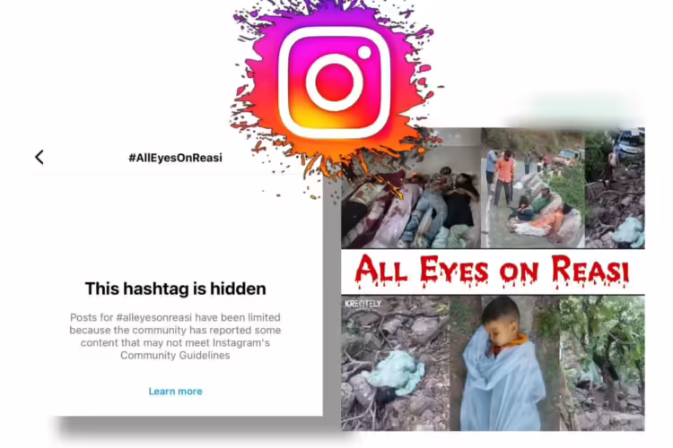 Instagram banned pro-Hindu trend from its platform, faces backlash (Image Source: X, Kreately)