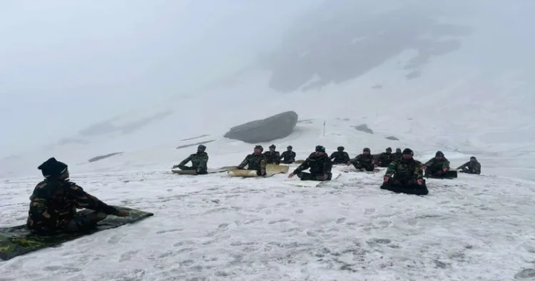 Army’s Trishakti corps performs Yoga