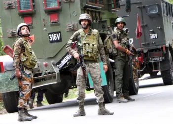 Army personnel during an operation in valley, image ANI