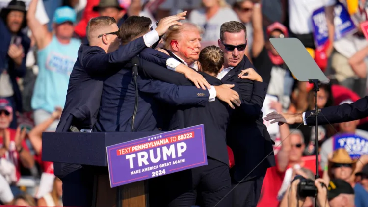 Donald Trump at the event (Image Source: CBS 19)