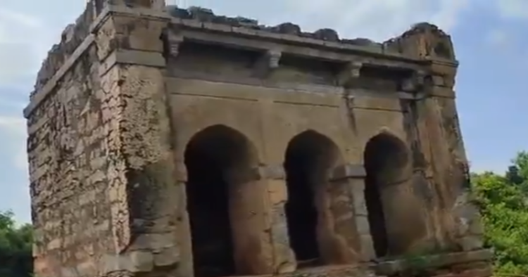 Old structure at the site in Chilkur village