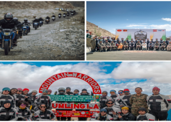 All women Motorcycle rally by Indian Army to commemorate Kargil Vijay Diwas