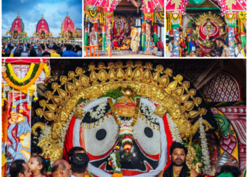 Devotees throng Puri to see deities In ‘Suna Besha’