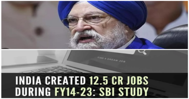 Hardeep Puri lauds SBI report on employment