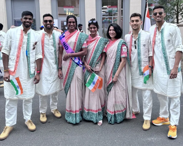 Indian athletes at the Paris Olympic (Image Source: X)