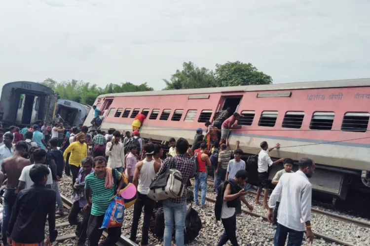 Chandigarh-Dibrugarh Express Derails Near Gonda (Image Source: The New Indian Express)