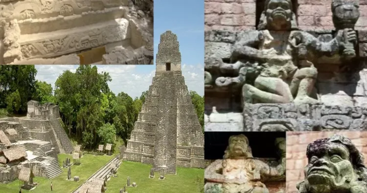 Ancient sites Guatemala (Left) & Honduras (Right) in Central America