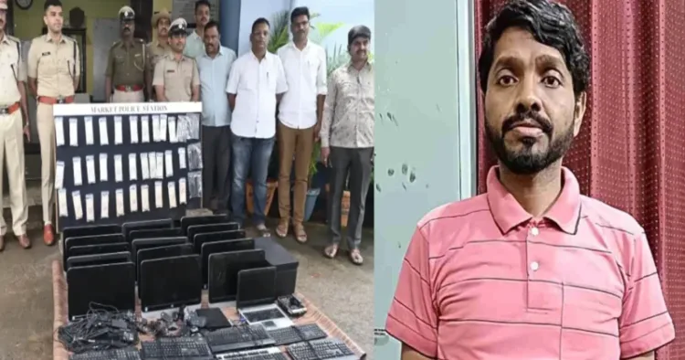 Belgaum Market police have arrested an inter-state fraudster, Arvind Aragonda (Right), who was targeting students who appeared for the NEET