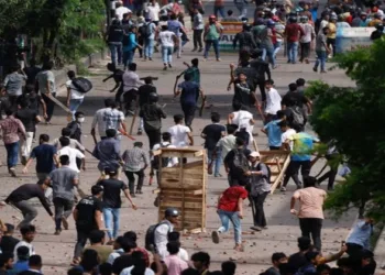 Anti-quota protests in Bangladesh (Source: ANI)