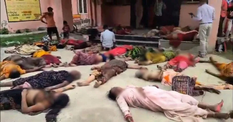 Several people have died in a stampede at a religious event in Hathras