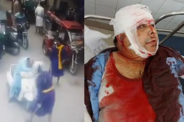 Shiv Sena Punjab leader Sandeep Thapar  attacked by Nihangs in Ludhiana (Image Source: X)