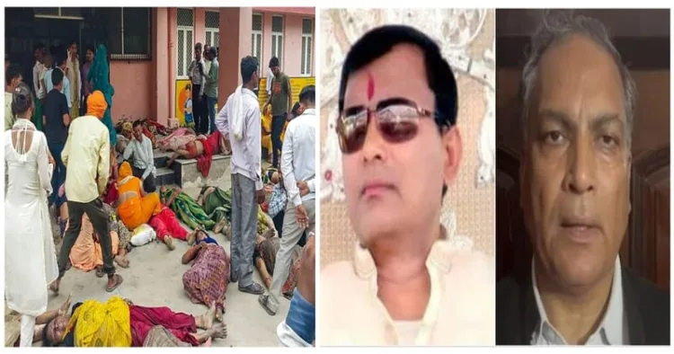 Hathras Stampede (Left), Suraj Pal, Advocate AP Singh
(Right)