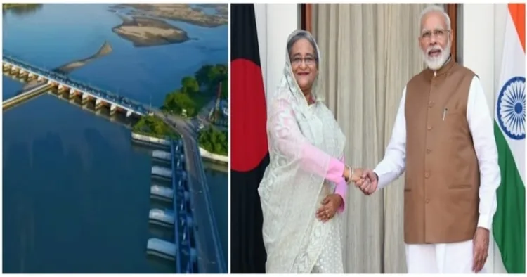 Bangladesh Prime Minister Sheikh Hasina (left) and Prime Minister Narendra Modi (Right)