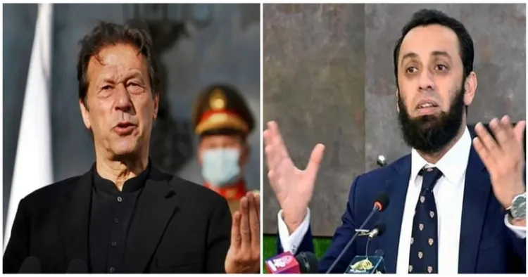 Pakistan’s former Prime Minister Imran Khan (Left) and Pakistan information Minister Attatullah Tarar (Right)