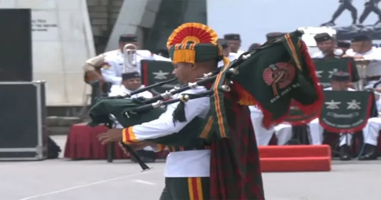 An army band plays as ARTRAC celebrates 'Kargil Vijay Diwas'