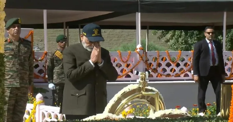 PM Modi pays tribute to bravehearts at war memorial in Drass