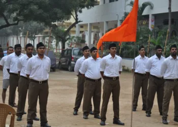 Swayamsevaks at Sangh Shakha, a representative image