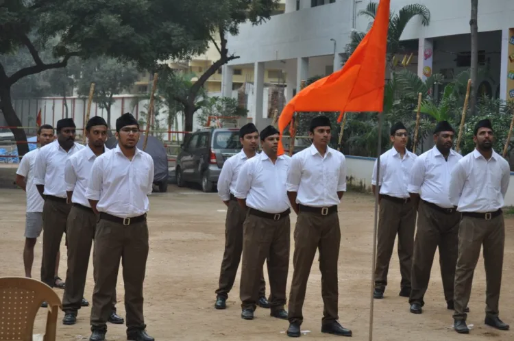 Swayamsevaks at Sangh Shakha, a representative image