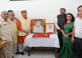 Dr  Indresh Kumar inaugurating the Shri Dattopant Thengdi Chair at GJUS&T Hisar