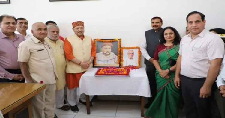 Dr  Indresh Kumar inaugurating the Shri Dattopant Thengdi Chair at GJUS&T Hisar