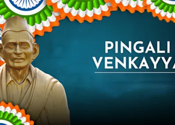 Pingali Venkayya, a prominent freedom fighter and visionary who designed the Indian National Flag