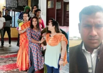 (Left) Women illegally trying to enter Bharat have been nabbed (Right) Ali Hussain, a tout