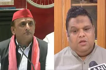 Samajwadi Party chief Akhilesh Yadav and NCPCR chief Priyank Kanoongo (Image Source: Amar Ujala)