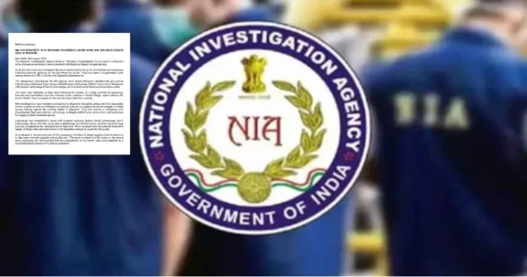 NIA chargesheets 10 accused in Mizoram arms and explosives seizure case