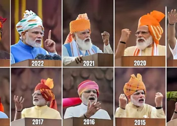 Iconic pagadis worn by PM Narendra Modi while delivering Independence Day speech from 2014-2023